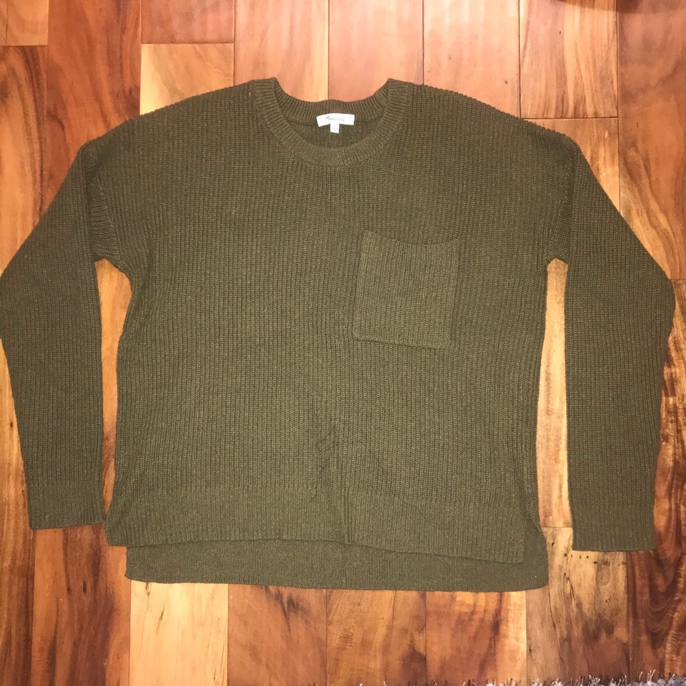 Madewell Thompson pocket pullover sweater